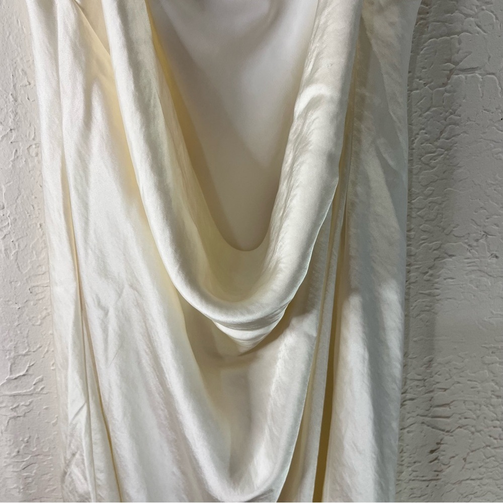 The A&F Julia Slip Cowl Back Bow Maxi Dress in Pearl White - Picture 13 of 15